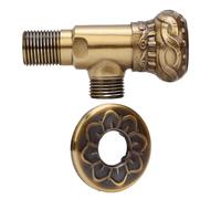 KKPLZZ Válvula de Cierre en ángulo, Válvula de Agua de Cobre a Prueba de Presión con Estructura Simple para Baño, Inodoro y Renovación del Hogar (C)