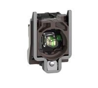 KKPOPP Interruptor de botón ZB4BW0B11 Blanco DC24V 1NO para Entrada de Comando de Control Manual de automatización Industrial y retroalimentación Visual