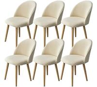 KKPW Fundas para Sillas de Comedor Elasticas 6 Piezas Spandex Respaldo Curvo Cubiertas para Sillas Lavables Extraíbles Cubierta de Protectora Silla para la Restaurante del Hotel