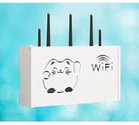 KKRANG Caja de Almacenamiento para enrutador WiFi Caja de Almacenamiento para enrutador WiFi Caja de Almacenamiento para enrutador WiFi montada en la Pared Caja de Almacenamiento para Cables, A-38