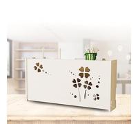 KKRANG Caja de Almacenamiento para enrutador WiFi, Caja de Almacenamiento WiFi Grande para Cubrir el enrutador, Estante para enrutador WiFi, Estante de Pared para concentrador WiFi, C52 x 9,5 x 25