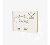 KKRANG Caja de Almacenamiento para enrutador WiFi, Color Blanco, Soporte para enrutador WiFi para Colgar en la Pared, Soporte para enrutador inalámbrico, Soporte para enrutador WiFi, B24 x 8,5 x 2