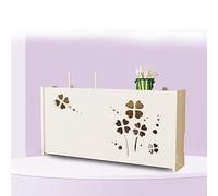 KKRANG Caja Oculta para enrutador WiFi, Caja de Almacenamiento para Colgar en la Pared, Soporte para enrutador WiFi, Estante de extensión para enrutador WiFi, C40 x 9,5 x 20 cm