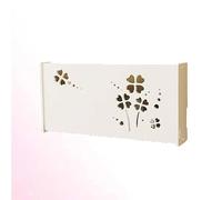 KKRANG Estante de Pared para WiFi, Caja de Almacenamiento para enrutador WiFi, Estante para Cables, Caja para WiFi, Organizador para enrutador inalámbrico, C52 x 9,5 x 25 cm