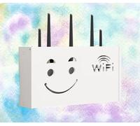 KKRANG Estante Flotante para enrutador WiFi, Caja de Almacenamiento para enrutador WiFi, Caja de Almacenamiento para Pared, Caja de Almacenamiento para Montaje en Pared, B-38 x 20 x 8,5 cm