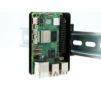 KKSB Cases Raspberry Pi - Soporte para carril DIN compatible con Raspberry Pi 5, 4B, 3B y otros SBC con el mismo patrón de agujeros de tornillo, acero con recubrimiento en polvo, 6 posiciones de