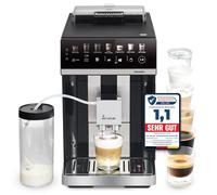 KKT KOLBE Cafetera totalmente automática con depósito de leche, boquilla de espuma de leche y accesorios, función de 2 tazas, 15 bar, molienda de 7 etapas, pantalla táctil, limpieza automática, 7