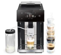 KKT KOLBE Pro Cafetera Superautomática con Depósito de Leche, 2 Tazas, 15 Bares, Molinillo 7 Niveles, Pantalla TFT Táctil, Limpieza Automática, 10 Bebidas, Negro/Plata