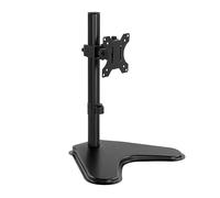 KKTONER Soporte para monitor de computadora individual con base de metal, soporte para pantalla de 13 a 32 pulgadas, altura ajustable, soporte giratorio de movimiento completo Vesa 75 x 75 mm/100 x