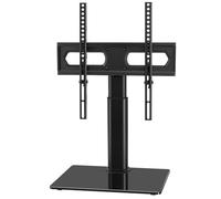 KKTONER Soporte Universal de Mesa para televisores de 27 a 65 Pulgadas, Soporte de Altura Regulable, Soporte con Base de Cristal Templado, máx. VEAS 400x400 mm, soporta hasta 35 kg. (40KG)