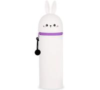 KKTONGXI Estuche Escolar Kawaii 2 en 1 de Silicona Blanda, Bonito Tema de Panda de Silicona, Estuche Escolar Vertical con Cremallera, Regalo de cumpleaños y Navidad para niños y niñas