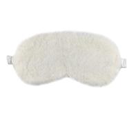 KKUADCEHI 1 máscara de ojos de colores para dormir, cosas de fiesta de pijamas, suave y elástica, máscara de ojos de felpa para dormir, para todos los viajes, siesta (blanco)