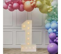 KKVUIIF - Lámpara LED con números del 0 al 9, números iluminados, luces blancas cálidas, luces decorativas para cumpleaños, fiestas, bodas, 100 x 48 cm (1)