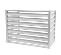 KKVUIIFF - Cubierta de aire acondicionado, 110 x 60 x 80 cm, panel de bomba de calor, cubierta de aire acondicionado unidad exterior, protección para unidad exterior (blanco)