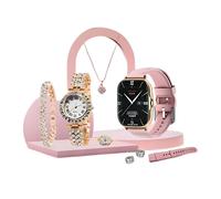 Klack A58 Plus Reloj Smartwatch Rosa + Set de Bisutería: Elegancia y Conectividad en un Solo Paquete