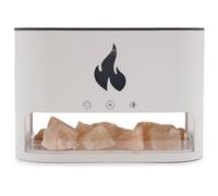 Klack Humidificador y Difusor de Aromaterapia con Sal de Cristal Efecto Llama y Ultrasónico Blanco