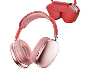 Klack Pro Max Auriculares Inalambricos Bluetooth de Diadema con Funda Rojos