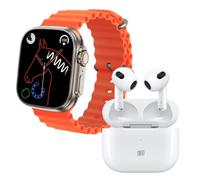 Klack S8 ULTRA PLUS Reloj Smartwatch Naranja + Klack Pro 6S Auriculares Bluetooth