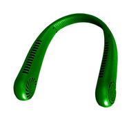 Klack Ventilador de Cuello Recargable USB Ajustable 3 Velocidades 1200mAh Verde