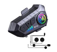 Klack Y10 Auricular Intercomunicador para Moto Bluetooth, Resistencia IPX6 y Sonido Hi-Fi (1 Unidad)