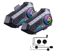 Auricular Intercomunicador para Moto Klack Y10 - Comunicación Bluetooth 5.3, Resistencia IPX6 y Sonido Hi-Fi (2 Unidades)