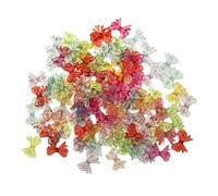 Klaisy 100 Piezas Surtidas Cuentas En Forma Bownot Adornados Joyas Que Hacen Suministros Ideales para Joyas Y Proyectos Elaboración