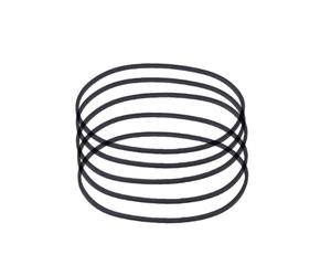 Klaisy 5 correas de goma de 40 a 115 mm de ancho 0,6 mm para grabadoras, máquinas de vídeo, DVD, unidad cuadrada, casete cuadrado, reemplazo de sección transversal