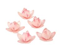 Klaisy 5 piezas de componentes de joyería, nenúfares de agua, flores/hojas, hechos a mano, materiales de resina para hacer joyas y suministros