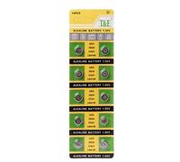 Klaisy Batería de botón, 10 pilas alcalinas AG3 de 1,55 V, pilas de botón SR41 192 L736 384 SR41SW CX41 LR41 392 lámpara cadena reloj juguete