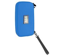 Klaisy Bolsa de refrigeración para medicamentos diabéticos con monitor de temperatura en tiempo real, estuche de almacenamiento de medicamentos con compartimento impermeable EVA organizador de