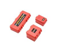 Klaisy Case Equipos Caja Herramientas Automóvil Simuladas para SCX24 Car Remoto para CASA Equipo Car Modelo CAMIÓN