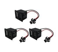 Klaisy Clip Lámpara 3 Piezas En Los Enchufes Eléctricos Salida Carga con Puerto USB Doble para Cargos Dispositivos Múltiples Eficientes