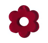 Klaisy Colgantes de borlas de 6 colores con agujero de flores de color dulce para llavero, collar, joyería, borlas colgantes para hacer joyas