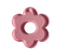 Klaisy Colgantes de borlas de 6 colores con agujero de flores de color dulce para llavero, collar, joyería, borlas colgantes para hacer joyas