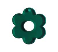 Klaisy Colgantes de borlas de 6 colores con agujero de flores de color dulce para llavero, collar, joyería, borlas colgantes para hacer joyas