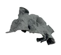 Klaisy Decoración de acuarios que se hunden instantáneamente con agujeros de observación para reducir la agresión en tanques de peces de agua salada, adorno para acuarios y cuevas