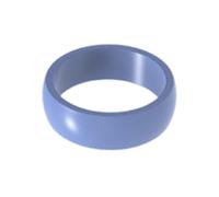 Klaisy Elegantes anillos de silicona multicolor, ligeros, resistentes al sudor, unisex, para deportes, joyería de dedo para mujeres y hombres, anillo de silicona de moda, Mid blue, como se describe