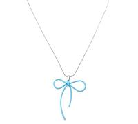 Klaisy Hermoso collar con colgante de lazo que añade un toque a tu aspecto, joyería de moda para mujeres y niñas