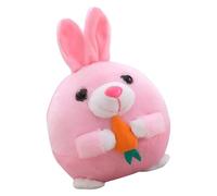 Klaisy Juguete vibrador de felpa para perro hámster con rebote interactivo y bola de burla de sonido, divertido ejercicio para perros de interior