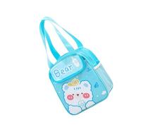 Klaisy Lonchera con diseño de dibujos animados, aislamiento térmico, diseño a prueba de fugas, portadores de comida ligeros para mujer, bolsas de almuerzo aisladas para mujer