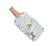 Klaisy Lovely Bows - Estuche para lápices estéticos con dibujos animados, bolsa de gran capacidad, bolsa de maquillaje, suministros escolares, bolsa estética, bonitos lazos de maquillaje y cosméticos