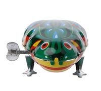 Klaisy Metal Salto retráctil para rana movimiento de chapa juguetes niños divertido juego vintage F monopatines niños rompecabezas rampas diapasón dedo para scooter diapasón dedo monopatín