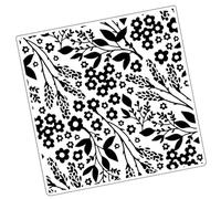 Klaisy Plantilla de grabado artesanal para manualidades de papel, herramienta de estampado resistente con diseños texturizados, placa de grabado portátil