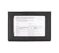 Klaisy Soporte para pasaporte con ventana transparente y múltiples ranuras para tarjetas, práctico organizador de viaje de PVC impermeable, funda para pasaporte con ranuras para tarjetas, Black, Mass