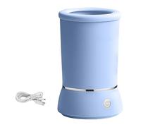 Klaisy Taza de limpieza de patas de perro recargable, lavadora eléctrica automática, cepillos de silicona suave, arandela de diseño para mascotas, limpiador eléctrico de mascotas