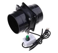 Klaisy Ventilador extractor de humos compacto y portátil con tubo de conducto y tubo de ventilación para uso en cocina y baño, ventilador USB de alimentación USB