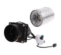 Klaisy Ventilador extractor de humos compacto y portátil con tubo de conducto y tubo de ventilación para uso en cocina y baño, ventilador USB de alimentación USB