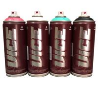 KLAMOTTEN STORE Miami Vice - Lote de 4 botes de spray para graffiti (4 botes de 400 ml, alta presión)