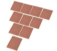 Klanata 10pcs Kit de prototipo de placa PCB, placa de circuito universal de bricolaje de un solo lado, diámetro de agujero de 1.2 mm de 7x9 cm, prototipos de proyectos