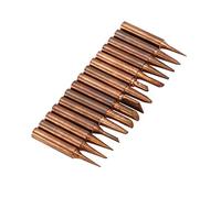 Klanata 15pcs 900M T Series Pure Copper Replaceable Solder Iron Tips Set, Low Temperature Soldering Station Tool, Shapes K, B, I, SI, SK, 1C-5C, 0.8D-3.2D (200℃~480℃)